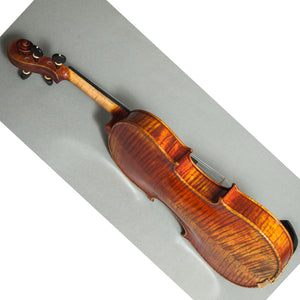 Sky Music Handmade Acoustic Violin Ebony Fitted 4/4 Two Piece Back Antique Finish