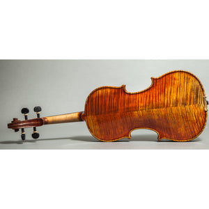 Sky Music Handmade Acoustic Violin Ebony Fitted 4/4 Two Piece Back Antique Finish