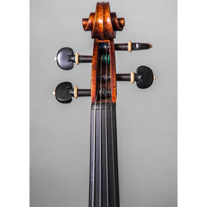 Sky Music Handmade Acoustic Violin Ebony Fitted 4/4 Two Piece Back Antique Finish