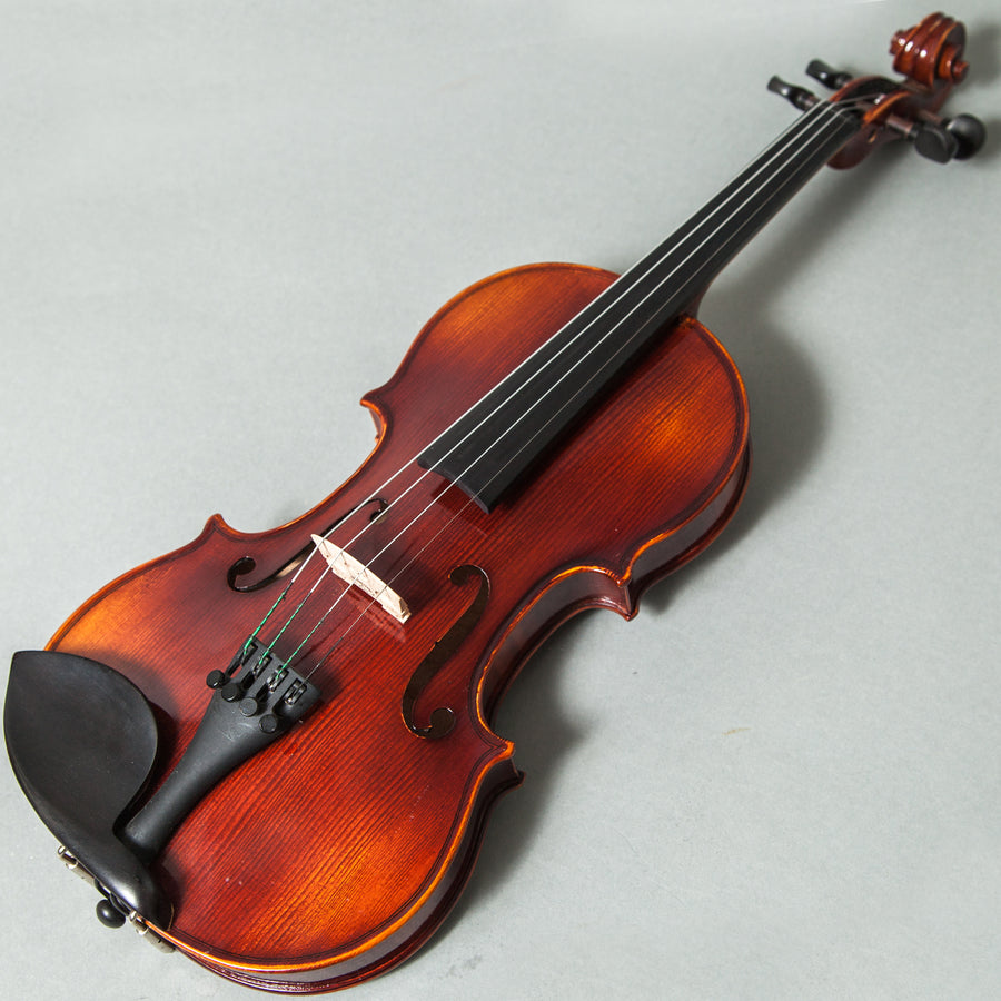 Sky Music FL004--EB-9R300 Ebony Fitted 4/4 Full Size Acoustic Violin Red Oil Varnish