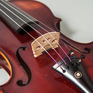 Sky FL003--EB-SBD269 Hand Made Professional 4/4 Full Size Violin Ebony Fitted Flammed Pattern