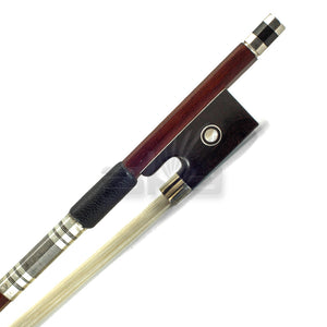 Violin Bow Brazil Wood Intermediate Octagonal Fully-Line Abalone Frog