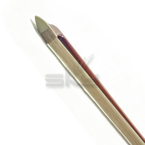 Violin Bow Brazil Wood Intermediate Octagonal Fully-Line Abalone Frog Whalebone Wrapping