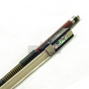 Violin Bow Brazil Wood Intermediate Octagonal Fully-Line Abalone Frog Whalebone Wrapping