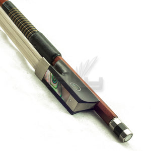 Violin Bow Brazil Wood Intermediate Octagonal Fully-Line Abalone Frog Whalebone Wrapping