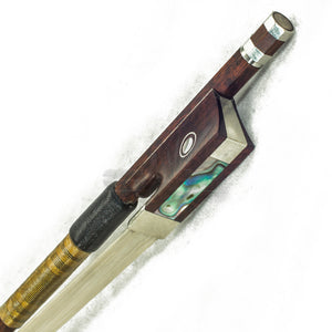 Sky 4/4 Full Size Violin Bow Snakewood with Snakewood frog Gold Wrap Well Balanced