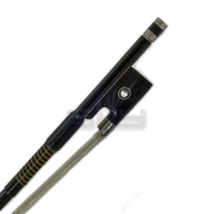 SKY 4/4 Violin Bow Satin Carbon Fiber Round Stick Mongolian Horsehair with Double Pearl Eye