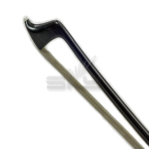 SKY 4/4 Violin Bow Satin Carbon Fiber Round Stick Mongolian Horsehair with Double Pearl Eye