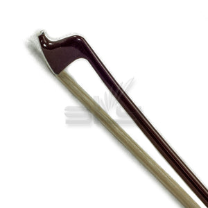 SKY 4/4 Violin Bow Satin Carbon Fiber Round Stick Double Pearl Eye Frog - Brown