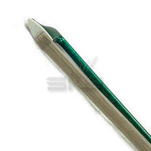 SKY 4/4 Violin Bow Satin Carbon Fiber Round Stick Double Pearl Eye Frog - Green
