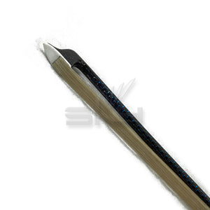 SKY 4/4 Violin Bow Blue Silver Inlaid Patterned Carbon Fiber Round Stick Double Pearl Eye Frog