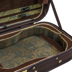Sky Violin Oblong Case VNCW06 Solid Wood with Hygrometers Brown/Brown