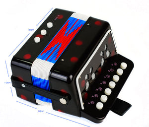 SKY Accordion Blackberry Color 7 Button 2 Bass Kid Music Instrument