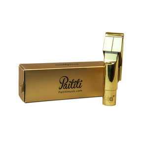 Paititi Professional Gold Plated Alto Saxophone Metal Mouthpiece