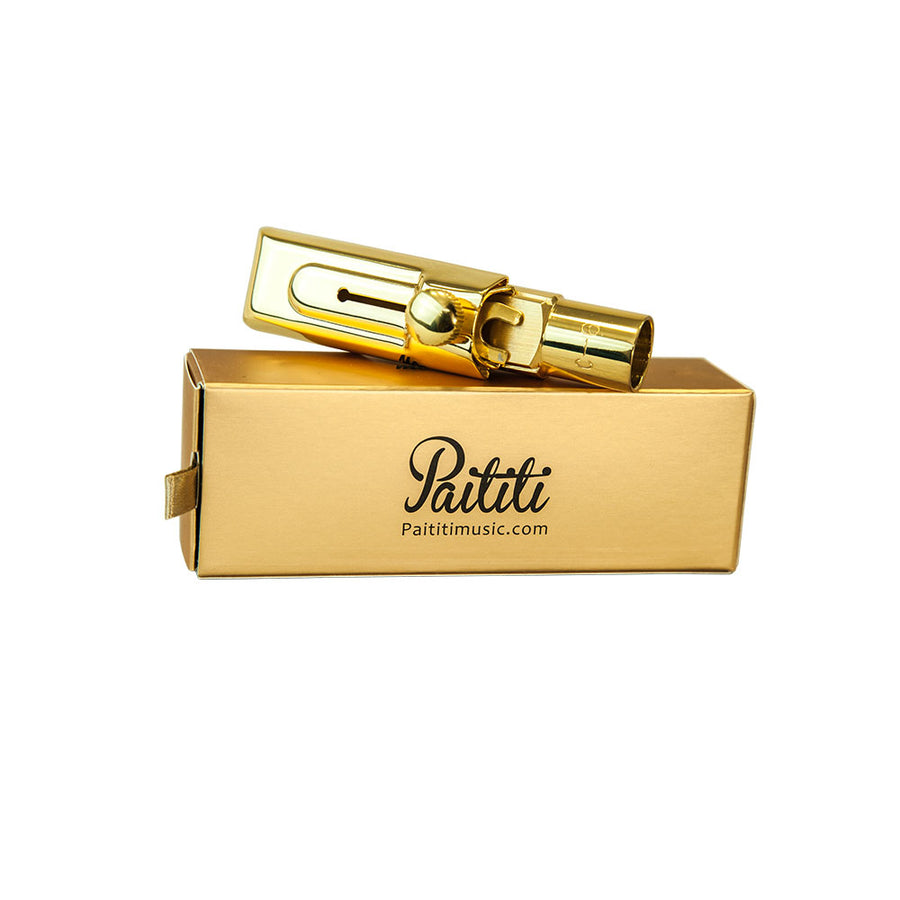 Paititi Professional Gold Plated Alto Saxophone Metal Mouthpiece