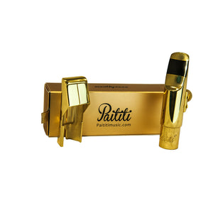 Paititi Professional Gold Plated Alto Saxophone Metal Mouthpiece