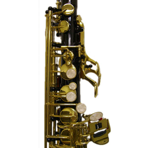 Sky E Flat Lacquer Alto Saxophone with F# Key, Case and 10 Reeds, Black