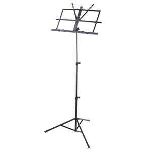 Sky Lightweight Adjustable Folding Music Stand with Carrying Bag Black