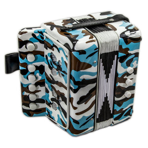 SKY Accordion Camouflage Pattern 7 Button 2 Bass Kid Music Instrument