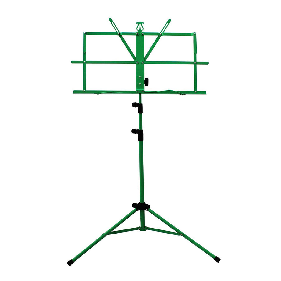 Sky Lightweight Adjustable Folding Music Stand with Carrying Bag Green