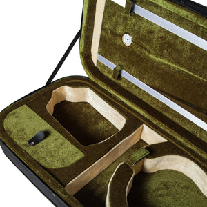 SKY QF26 Oblong Lightweight 16'' Viola Case with Hygrometer Black/Green