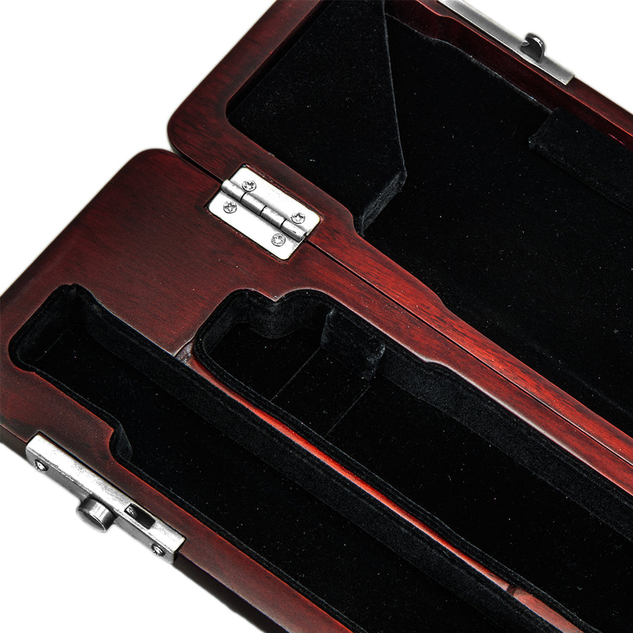 Paititi Mahogany Wood B foot Flute Hard Case French Style High Quality Flute Case