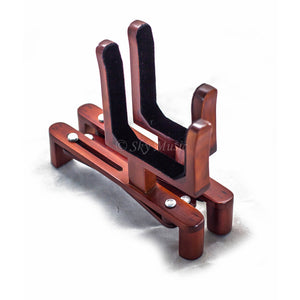 SKY Brand Mahogany Wood Violin Viola Stand Lightweight and Foldable