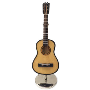 Sky New Mini Guitar Classic Natural Finish Acoustic Miniature Guitar on Stand