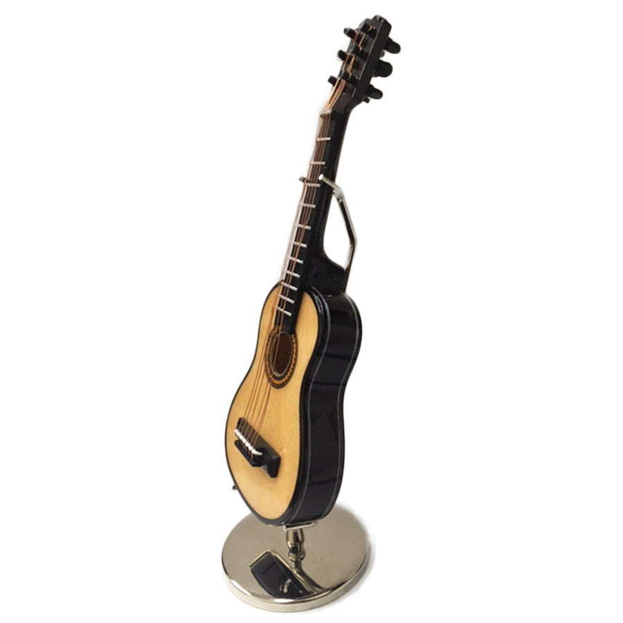 Sky New Mini Guitar Classic Natural Finish Acoustic Miniature Guitar on Stand