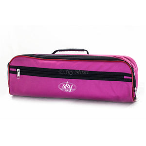 Sky C Flute Hard Case Cover w Side Pocket/Handle/Strap Multiple Colors