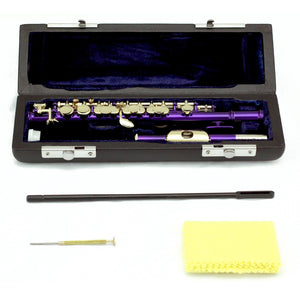 Sky(Paititi) Band Approved Purple Lacquer Plated Piccolo Key of C Starter Kit