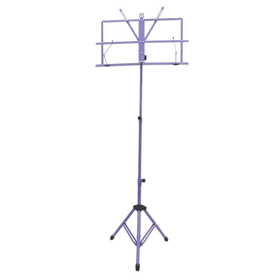 Sky Lightweight Adjustable Folding Music Stand with Carrying Bag Purple