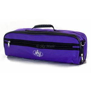 Sky C Flute Hard Case Cover w Side Pocket/Handle/Strap Multiple Colors