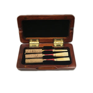 Sky Premium Medium Soft 3 PC Oboe Reeds with Premium Maroon Wood Reeds Box