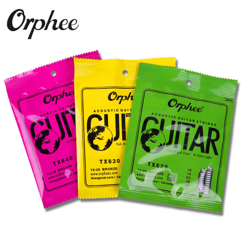 Orphee acoustic guitar strings discount