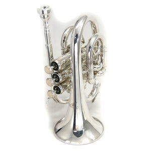 Sky Band Approved Nickel Plated Brass Bb Pocket Trumpet