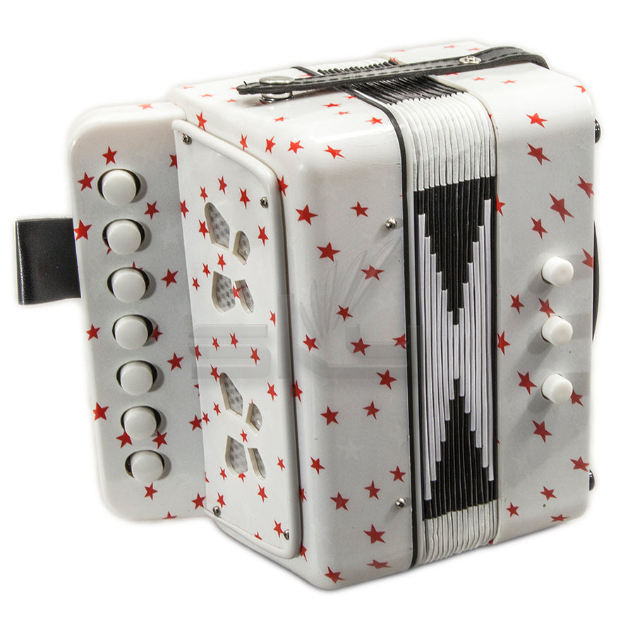 SKY Accordion Star Pattern 7 Button 2 Bass Kid Music Instrument